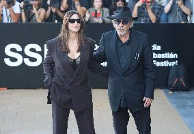 San Sebastian Festival - Monica Bellucci And Tim Burton