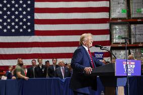 Trump Campaigns In Mint Hill - North Carolina