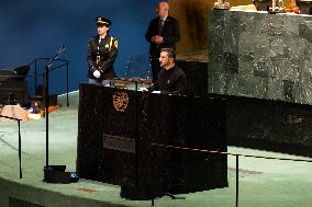 Zelensky Warns Of Russia Threat At UN - NYC