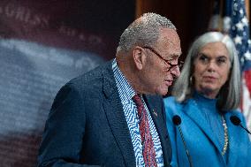 Schumer Holds A Press Conference - Washington