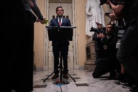 Johnson Holds A Press Conference - Washington