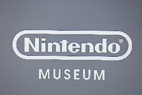 Signage and logo of the Nintendo Museum