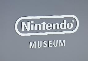 Signage and logo of the Nintendo Museum