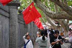 Chinese Celebrate National Day in Nanjing