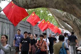 Chinese Celebrate National Day in Nanjing