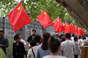 Chinese Celebrate National Day in Nanjing