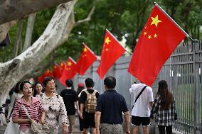 Chinese Celebrate National Day in Nanjing