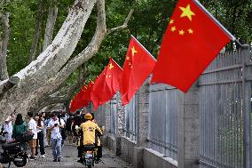 Chinese Celebrate National Day in Nanjing