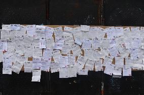 Barricades To Prevent Riots By Ayotzinapa Demonstrators