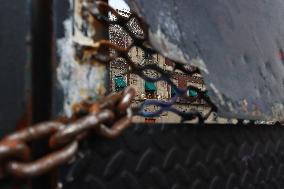 Barricades To Prevent Riots By Ayotzinapa Demonstrators