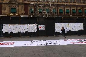 Barricades To Prevent Riots By Ayotzinapa Demonstrators