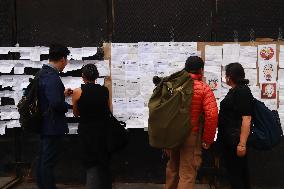 Barricades To Prevent Riots By Ayotzinapa Demonstrators