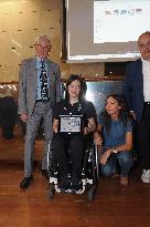 GIOCHI OLIMPICI - Olimpiadi Parigi 2024 - Commemorative plaques delivered to athletes from Emilia Romagna for participation in t