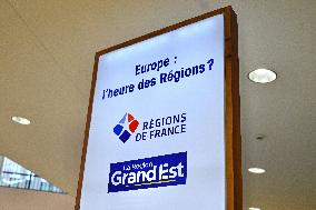 Francois Durovray Visits Congress Of Regions - Strasbourg