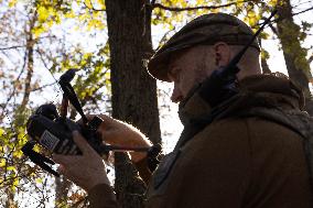 Ukrainian Unit Of Attack UAVs On The Frontline