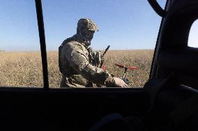 Ukrainian Unit Of Attack UAVs On The Frontline