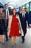 Queen Letizia At  World Cancer Research Day Annual Meeting - Milan