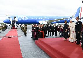 Pope Francis Arrives in Luxembourg