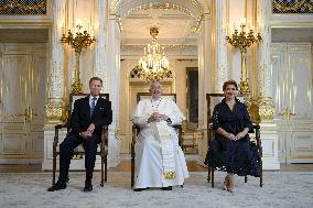 Pope Francis Meets The Royal Family - Luxembourg