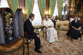 Pope Francis Meets The Royal Family - Luxembourg