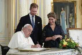 Pope Francis Meets The Royal Family - Luxembourg