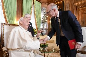 Pope Francis Meets PM Of Luxembourg - Luxembourg