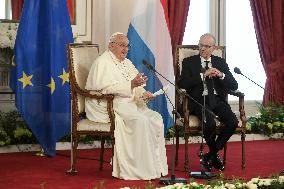 Pope Francis Meets Civil Authorities - Luxembourg