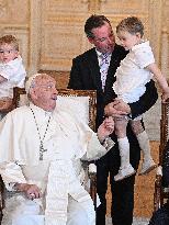 Pope Francis Meets The Grand Ducal Family - Luxembourg