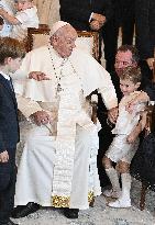 Pope Francis Meets The Grand Ducal Family - Luxembourg