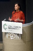 Queen Letizia At World Cancer Research Day Annual Meeting - Milan