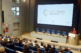 Queen Letizia At World Cancer Research Day Annual Meeting - Milan