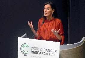 Queen Letizia At World Cancer Research Day Annual Meeting - Milan