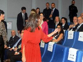 Queen Letizia At World Cancer Research Day Annual Meeting - Milan