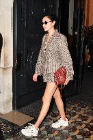 PFW - Gal Gadot Leaves Costes