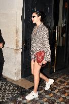 PFW - Gal Gadot Leaves Costes