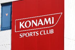 Konami Sports Club signboard, logo