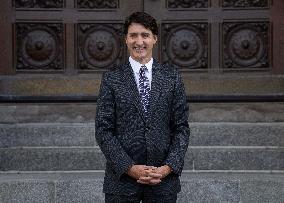 PM Trudeau Meets President Macron - Ottawa