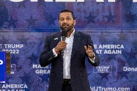 Team Trump Campaign Town Hall With Vivek Ramaswamy In Waukesha, Wisconsin.