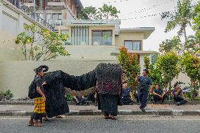 Balinese Hindu Ngelawang Ritual