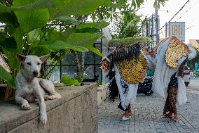 Balinese Hindu Ngelawang Ritual