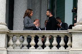 Kamala Harris meets with Volodymyr Zelenskiy - Washington