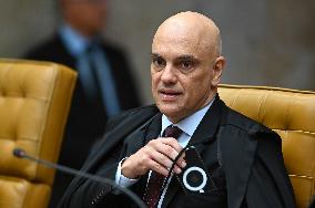 Brazilian Supreme Court Justice Alexandre De Moraes Analyzes The Unblocking Of Platform X In Brazil.