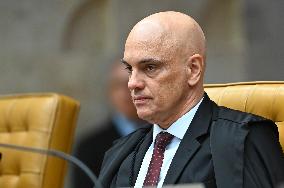 Brazilian Supreme Court Justice Alexandre De Moraes Analyzes The Unblocking Of Platform X In Brazil.