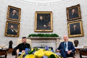 Biden And Zelensky Meet - Washington