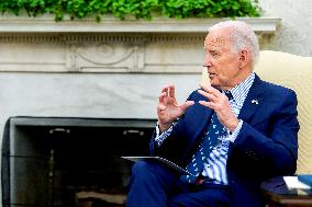 Biden And Zelensky Meet - Washington