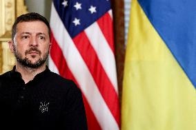 Harris And Zelensky Meet - Washington