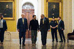 Zelensky Visits The Senate - Washington