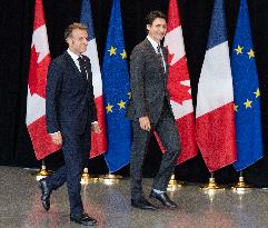 Macron And Trudeau Pledge Common Front On Economy - Canada