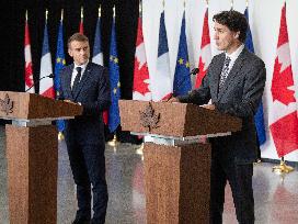 Macron And Trudeau Pledge Common Front On Economy - Canada