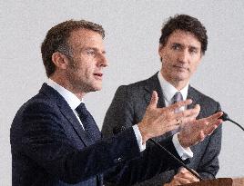 Macron And Trudeau Pledge Common Front On Economy - Canada